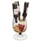 Vintiquewise Vintage Decorative Metal Wire Goblet Shaped Freestanding Wine Bottle and Cork Holder QI003569 - alternate 1